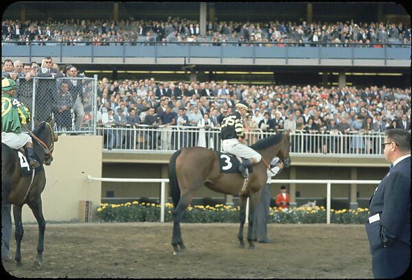 [306 Views of Aqueduct Raceway for Unpublished Sports Illustrated Article], Walker Evans (American, St. Louis, Missouri 1903–1975 New Haven, Connecticut), Color film transparency