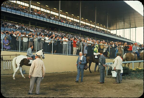 [306 Views of Aqueduct Raceway for Unpublished Sports Illustrated Article], Walker Evans (American, St. Louis, Missouri 1903–1975 New Haven, Connecticut), Color film transparency