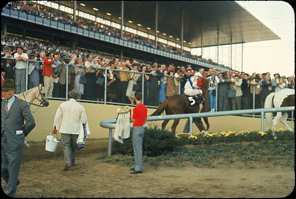 [306 Views of Aqueduct Raceway for Unpublished Sports Illustrated Article], Walker Evans (American, St. Louis, Missouri 1903–1975 New Haven, Connecticut), Color film transparency