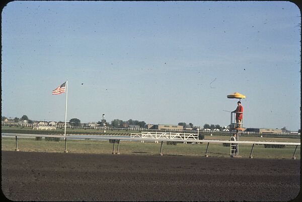 [306 Views of Aqueduct Raceway for Unpublished Sports Illustrated Article], Walker Evans (American, St. Louis, Missouri 1903–1975 New Haven, Connecticut), Color film transparency