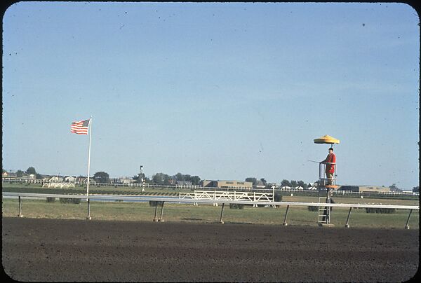 [306 Views of Aqueduct Raceway for Unpublished Sports Illustrated Article], Walker Evans (American, St. Louis, Missouri 1903–1975 New Haven, Connecticut), Color film transparency