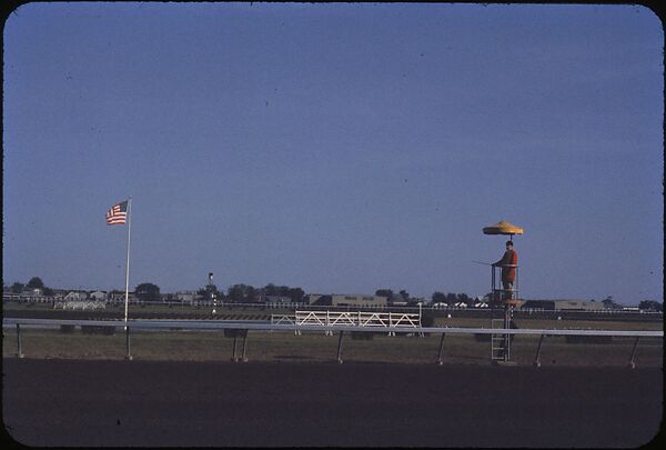 [306 Views of Aqueduct Raceway for Unpublished Sports Illustrated Article], Walker Evans (American, St. Louis, Missouri 1903–1975 New Haven, Connecticut), Color film transparency