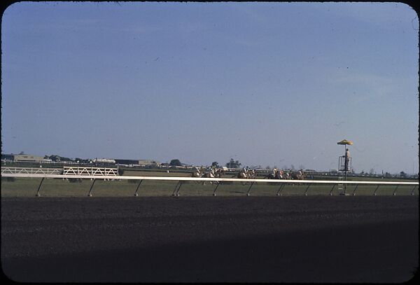 [306 Views of Aqueduct Raceway for Unpublished Sports Illustrated Article], Walker Evans (American, St. Louis, Missouri 1903–1975 New Haven, Connecticut), Color film transparency