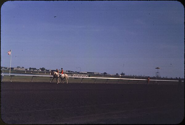 [306 Views of Aqueduct Raceway for Unpublished Sports Illustrated Article], Walker Evans (American, St. Louis, Missouri 1903–1975 New Haven, Connecticut), Color film transparency