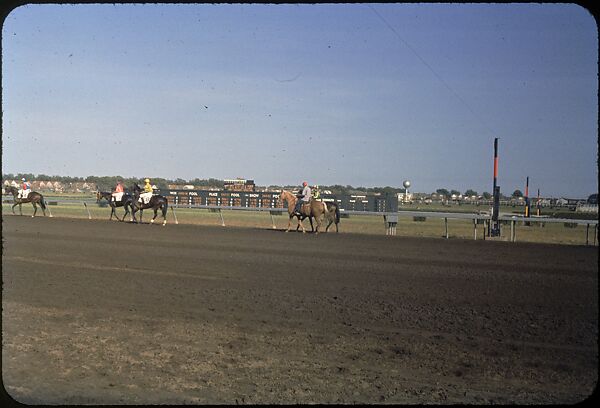 [306 Views of Aqueduct Raceway for Unpublished Sports Illustrated Article], Walker Evans (American, St. Louis, Missouri 1903–1975 New Haven, Connecticut), Color film transparency