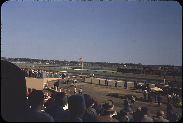[306 Views of Aqueduct Raceway for Unpublished Sports Illustrated Article], Walker Evans (American, St. Louis, Missouri 1903–1975 New Haven, Connecticut), Color film transparency