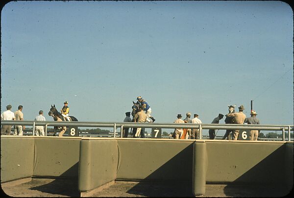 [306 Views of Aqueduct Raceway for Unpublished Sports Illustrated Article], Walker Evans (American, St. Louis, Missouri 1903–1975 New Haven, Connecticut), Color film transparency