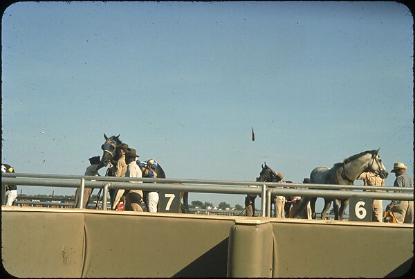 [306 Views of Aqueduct Raceway for Unpublished Sports Illustrated Article], Walker Evans (American, St. Louis, Missouri 1903–1975 New Haven, Connecticut), Color film transparency