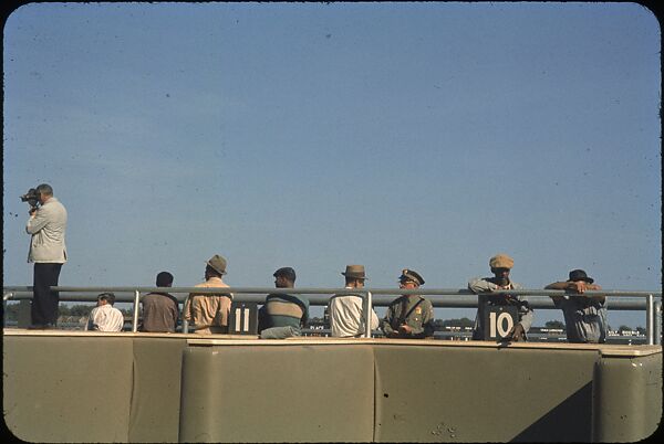 [306 Views of Aqueduct Raceway for Unpublished Sports Illustrated Article], Walker Evans (American, St. Louis, Missouri 1903–1975 New Haven, Connecticut), Color film transparency