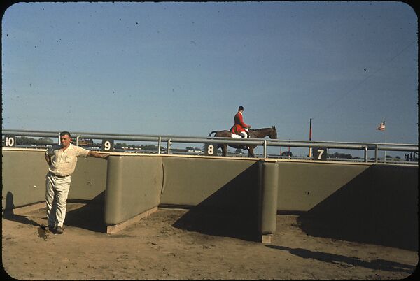 [306 Views of Aqueduct Raceway for Unpublished Sports Illustrated Article], Walker Evans (American, St. Louis, Missouri 1903–1975 New Haven, Connecticut), Color film transparency
