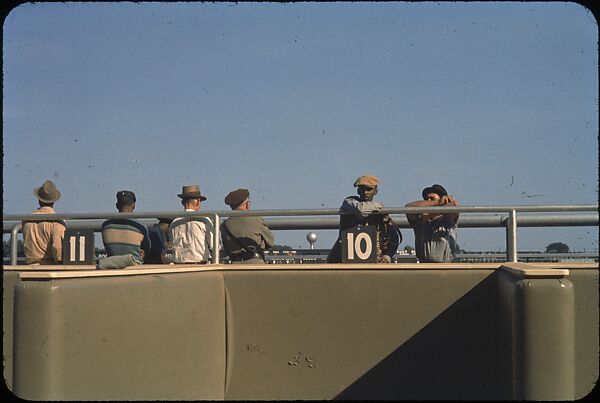 [306 Views of Aqueduct Raceway for Unpublished Sports Illustrated Article], Walker Evans (American, St. Louis, Missouri 1903–1975 New Haven, Connecticut), Color film transparency