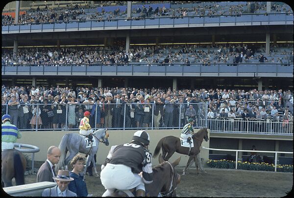 [306 Views of Aqueduct Raceway for Unpublished Sports Illustrated Article], Walker Evans (American, St. Louis, Missouri 1903–1975 New Haven, Connecticut), Color film transparency