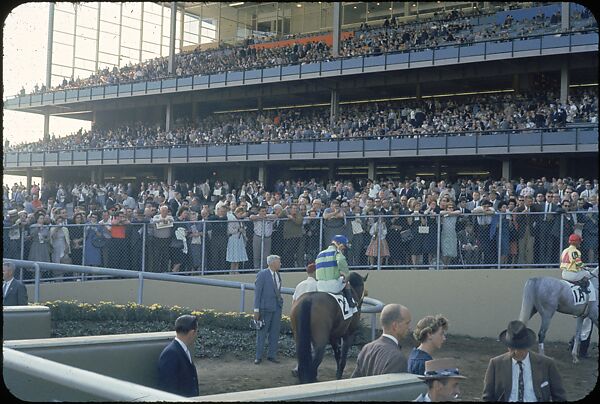 [306 Views of Aqueduct Raceway for Unpublished Sports Illustrated Article], Walker Evans (American, St. Louis, Missouri 1903–1975 New Haven, Connecticut), Color film transparency