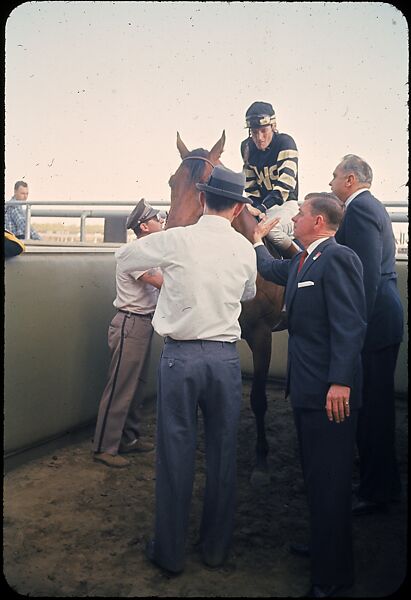 [306 Views of Aqueduct Raceway for Unpublished Sports Illustrated Article], Walker Evans (American, St. Louis, Missouri 1903–1975 New Haven, Connecticut), Color film transparency