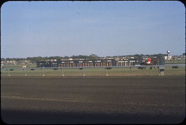 [306 Views of Aqueduct Raceway for Unpublished Sports Illustrated Article], Walker Evans (American, St. Louis, Missouri 1903–1975 New Haven, Connecticut), Color film transparency