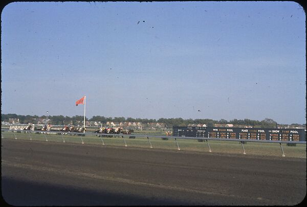 [306 Views of Aqueduct Raceway for Unpublished Sports Illustrated Article], Walker Evans (American, St. Louis, Missouri 1903–1975 New Haven, Connecticut), Color film transparency