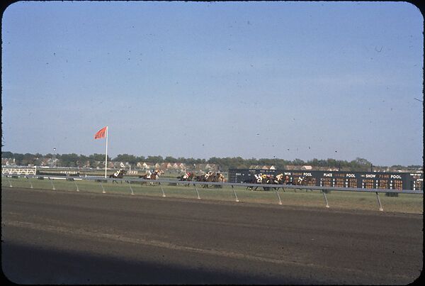[306 Views of Aqueduct Raceway for Unpublished Sports Illustrated Article], Walker Evans (American, St. Louis, Missouri 1903–1975 New Haven, Connecticut), Color film transparency