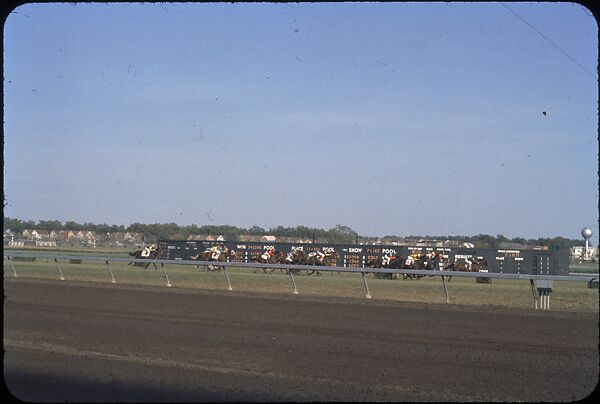 [306 Views of Aqueduct Raceway for Unpublished Sports Illustrated Article], Walker Evans (American, St. Louis, Missouri 1903–1975 New Haven, Connecticut), Color film transparency