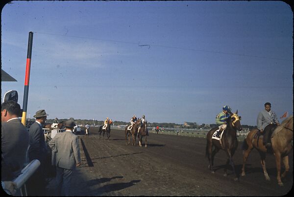 [306 Views of Aqueduct Raceway for Unpublished Sports Illustrated Article], Walker Evans (American, St. Louis, Missouri 1903–1975 New Haven, Connecticut), Color film transparency