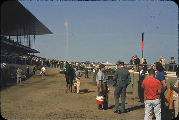 [306 Views of Aqueduct Raceway for Unpublished Sports Illustrated Article], Walker Evans (American, St. Louis, Missouri 1903–1975 New Haven, Connecticut), Color film transparency
