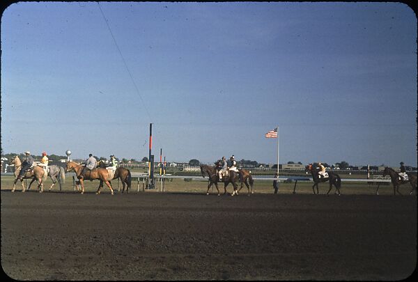 [306 Views of Aqueduct Raceway for Unpublished Sports Illustrated Article], Walker Evans (American, St. Louis, Missouri 1903–1975 New Haven, Connecticut), Color film transparency