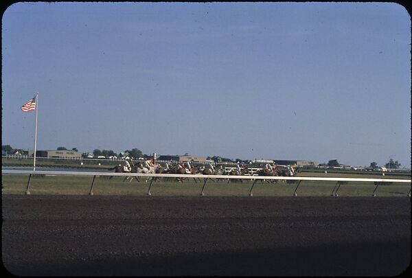 [306 Views of Aqueduct Raceway for Unpublished Sports Illustrated Article], Walker Evans (American, St. Louis, Missouri 1903–1975 New Haven, Connecticut), Color film transparency