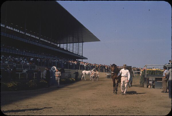 [306 Views of Aqueduct Raceway for Unpublished Sports Illustrated Article], Walker Evans (American, St. Louis, Missouri 1903–1975 New Haven, Connecticut), Color film transparency