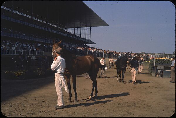 [306 Views of Aqueduct Raceway for Unpublished Sports Illustrated Article], Walker Evans (American, St. Louis, Missouri 1903–1975 New Haven, Connecticut), Color film transparency