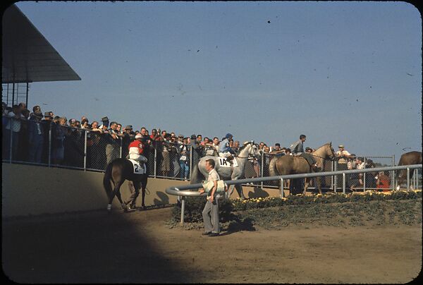 [306 Views of Aqueduct Raceway for Unpublished Sports Illustrated Article], Walker Evans (American, St. Louis, Missouri 1903–1975 New Haven, Connecticut), Color film transparency
