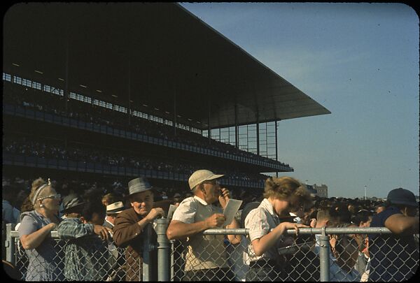 [306 Views of Aqueduct Raceway for Unpublished Sports Illustrated Article], Walker Evans (American, St. Louis, Missouri 1903–1975 New Haven, Connecticut), Color film transparency