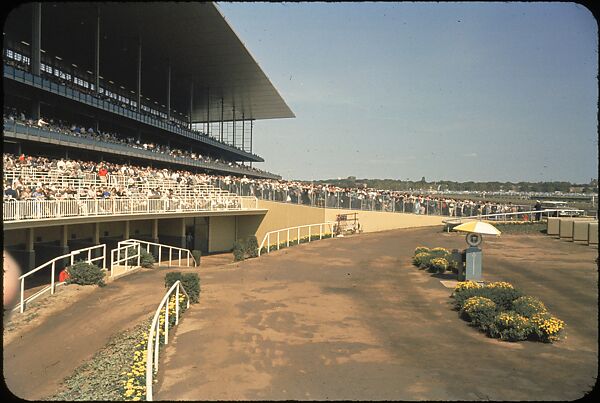 [306 Views of Aqueduct Raceway for Unpublished Sports Illustrated Article], Walker Evans (American, St. Louis, Missouri 1903–1975 New Haven, Connecticut), Color film transparency
