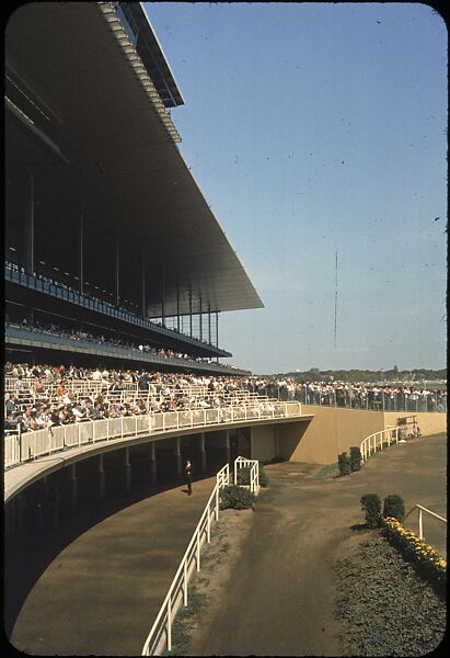 [306 Views of Aqueduct Raceway for Unpublished Sports Illustrated Article], Walker Evans (American, St. Louis, Missouri 1903–1975 New Haven, Connecticut), Color film transparency