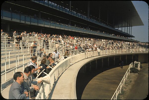 [306 Views of Aqueduct Raceway for Unpublished Sports Illustrated Article], Walker Evans (American, St. Louis, Missouri 1903–1975 New Haven, Connecticut), Color film transparency