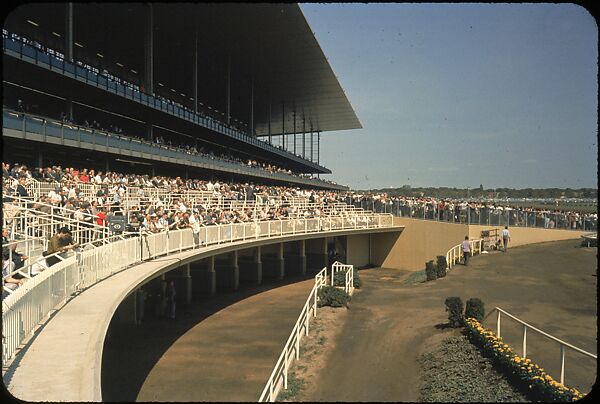 [306 Views of Aqueduct Raceway for Unpublished Sports Illustrated Article], Walker Evans (American, St. Louis, Missouri 1903–1975 New Haven, Connecticut), Color film transparency