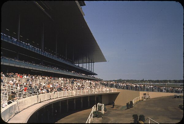 [306 Views of Aqueduct Raceway for Unpublished Sports Illustrated Article], Walker Evans (American, St. Louis, Missouri 1903–1975 New Haven, Connecticut), Color film transparency