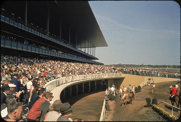 [306 Views of Aqueduct Raceway for Unpublished Sports Illustrated Article], Walker Evans (American, St. Louis, Missouri 1903–1975 New Haven, Connecticut), Color film transparency