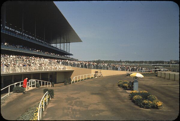 [306 Views of Aqueduct Raceway for Unpublished Sports Illustrated Article], Walker Evans (American, St. Louis, Missouri 1903–1975 New Haven, Connecticut), Color film transparency