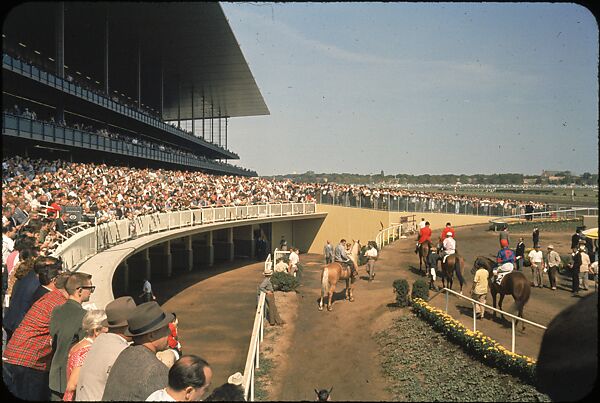[306 Views of Aqueduct Raceway for Unpublished Sports Illustrated Article], Walker Evans (American, St. Louis, Missouri 1903–1975 New Haven, Connecticut), Color film transparency