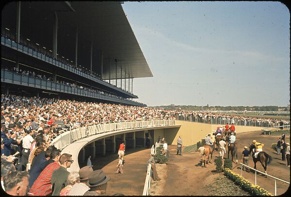 [306 Views of Aqueduct Raceway for Unpublished Sports Illustrated Article], Walker Evans (American, St. Louis, Missouri 1903–1975 New Haven, Connecticut), Color film transparency