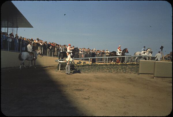 [306 Views of Aqueduct Raceway for Unpublished Sports Illustrated Article], Walker Evans (American, St. Louis, Missouri 1903–1975 New Haven, Connecticut), Color film transparency