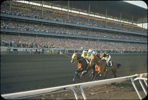 [306 Views of Aqueduct Raceway for Unpublished Sports Illustrated Article], Walker Evans (American, St. Louis, Missouri 1903–1975 New Haven, Connecticut), Color film transparency