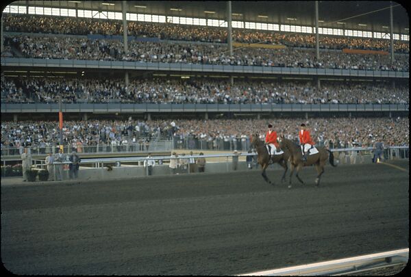 [306 Views of Aqueduct Raceway for Unpublished Sports Illustrated Article], Walker Evans (American, St. Louis, Missouri 1903–1975 New Haven, Connecticut), Color film transparency