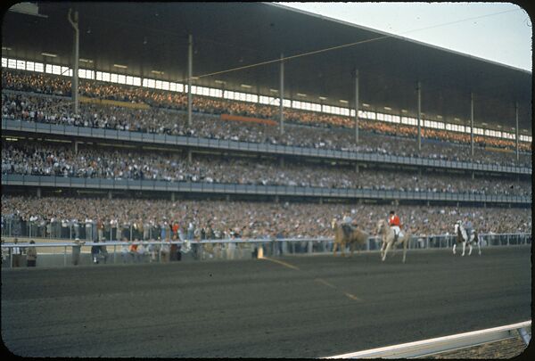 [306 Views of Aqueduct Raceway for Unpublished Sports Illustrated Article], Walker Evans (American, St. Louis, Missouri 1903–1975 New Haven, Connecticut), Color film transparency