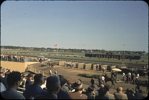 [306 Views of Aqueduct Raceway for Unpublished Sports Illustrated Article], Walker Evans (American, St. Louis, Missouri 1903–1975 New Haven, Connecticut), Color film transparency