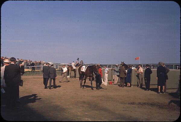 [306 Views of Aqueduct Raceway for Unpublished Sports Illustrated Article], Walker Evans (American, St. Louis, Missouri 1903–1975 New Haven, Connecticut), Color film transparency
