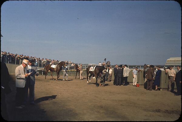 [306 Views of Aqueduct Raceway for Unpublished Sports Illustrated Article], Walker Evans (American, St. Louis, Missouri 1903–1975 New Haven, Connecticut), Color film transparency