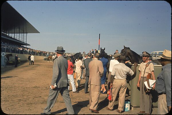 [306 Views of Aqueduct Raceway for Unpublished Sports Illustrated Article], Walker Evans (American, St. Louis, Missouri 1903–1975 New Haven, Connecticut), Color film transparency