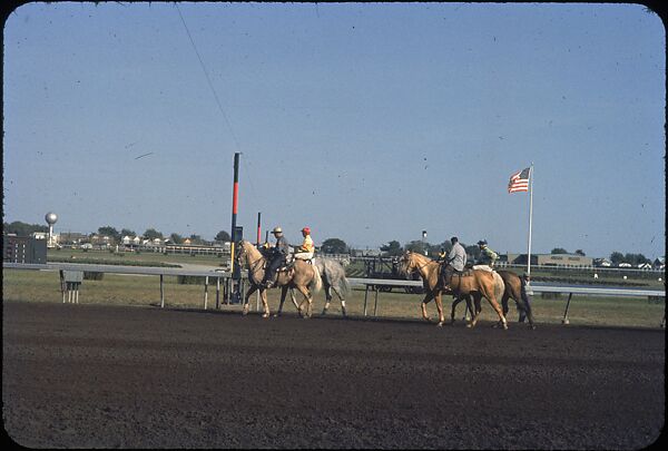 [306 Views of Aqueduct Raceway for Unpublished Sports Illustrated Article], Walker Evans (American, St. Louis, Missouri 1903–1975 New Haven, Connecticut), Color film transparency