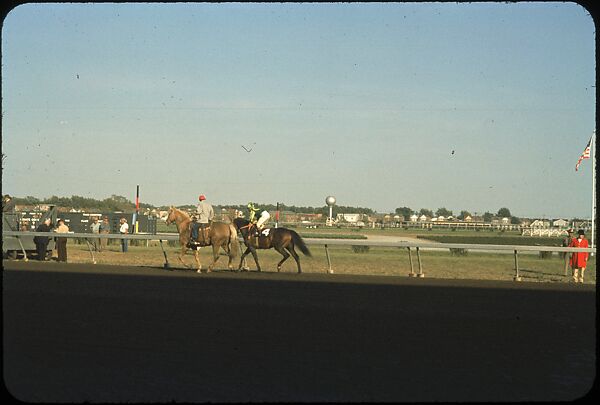 [306 Views of Aqueduct Raceway for Unpublished Sports Illustrated Article], Walker Evans (American, St. Louis, Missouri 1903–1975 New Haven, Connecticut), Color film transparency