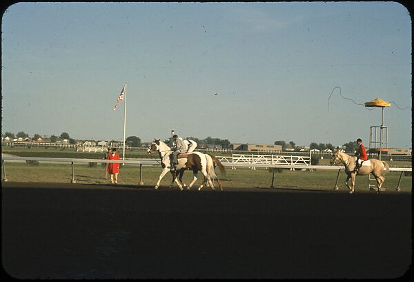 [306 Views of Aqueduct Raceway for Unpublished Sports Illustrated Article], Walker Evans (American, St. Louis, Missouri 1903–1975 New Haven, Connecticut), Color film transparency